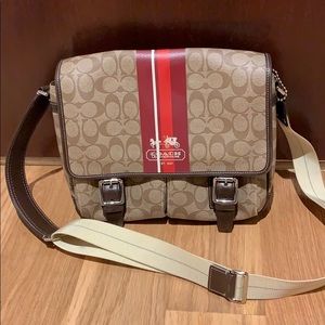 Auth. Coach Heritage CROSSBODY MESSENGER BAG 70077